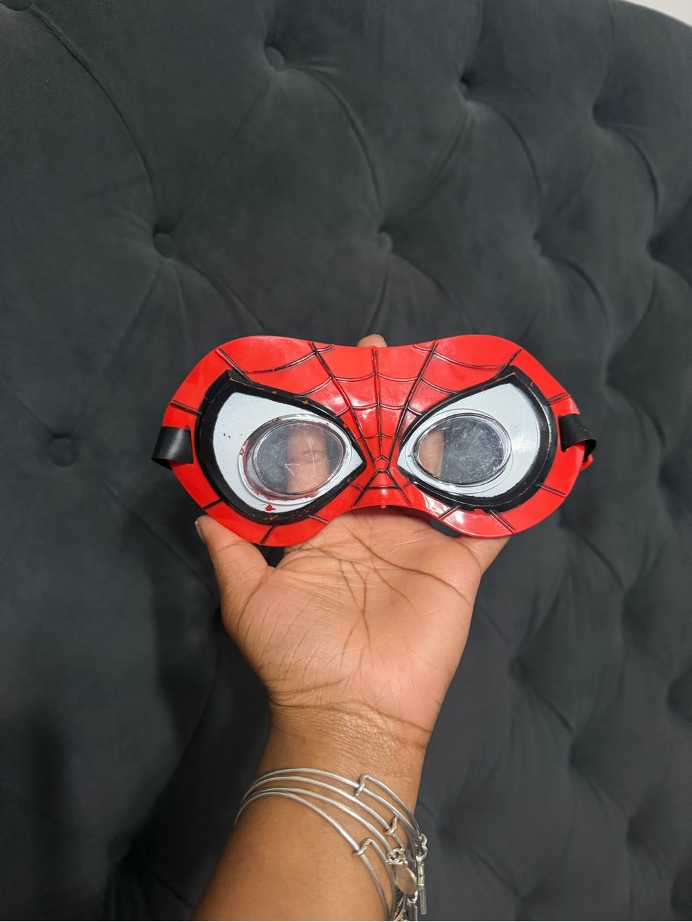 Red Spider-Man Style Kids Swim/Goggles Mask